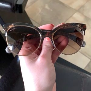 Chanel Quilted Cateye Sunglasses